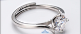 Customize Ring - Silver Moissanite