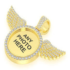 Winged Picture Diamond Pendant 14k Solid Gold - 6.33 CTW