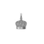 Crown Diamond Pendant 14k Solid Gold - 3.47 CTW