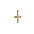 Cross Diamond Pendant 10K Solid Gold - 0.90 CTW