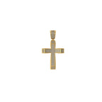 Cross Diamond Pendant 10K Solid Gold - 0.90 CTW