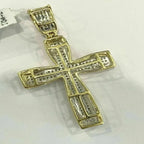 Cross Diamond Pendant 10K Solid Gold - 0.90 CTW