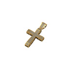 Cross Diamond Pendant 10K Solid Gold - 0.90 CTW