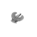 14K Gold Egyptian Eagle Diamond Pendant - 3.63 CTW