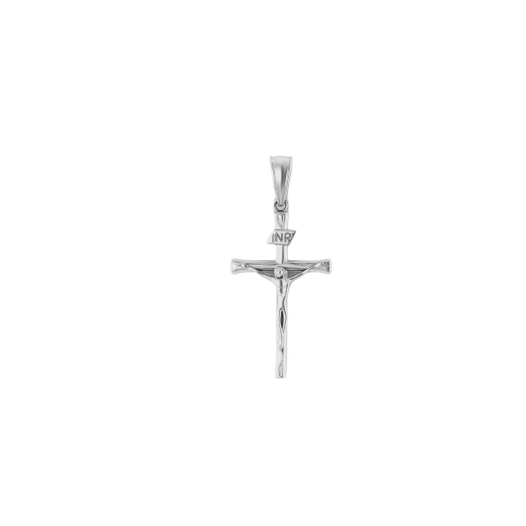 14k Solid Gold Crucifix Cross Necklace Charm Pendant
