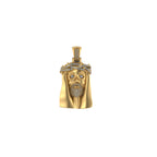 Jesus Diamond Pendant 14k Solid Gold 1.00ctw