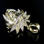 Indian Chief Diamond Pendant 14K Solid Gold - 1.23 CTW
