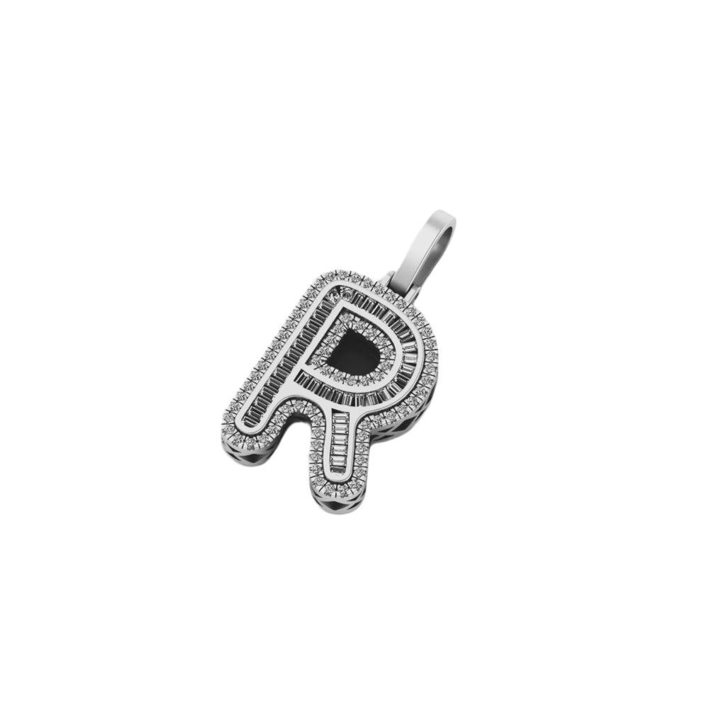 Custom Initial Alphabet Diamond Pendant - 0.87 CTW
