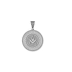 Masonic Symbol G Diamond Pendant 14k Solid Gold -1.05 CTW