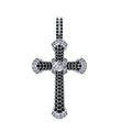 Holy Cross Pendant VVS Moissanite Diamond Sterling Silver - 0.84 CTW