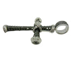 Holy Cross Pendant VVS Moissanite Diamond Sterling Silver - 0.84 CTW