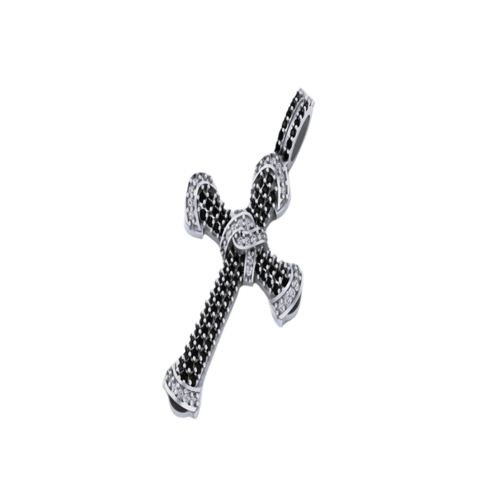 Holy Cross Pendant VVS Moissanite Diamond Sterling Silver - 0.84 CTW