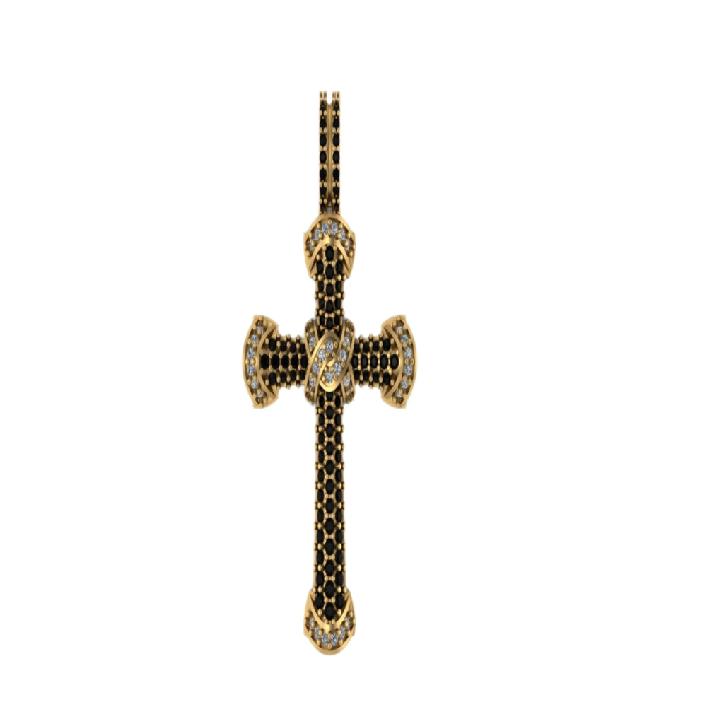 Holy Cross Pendant VVS Moissanite Diamond Sterling Silver - 0.84 CTW