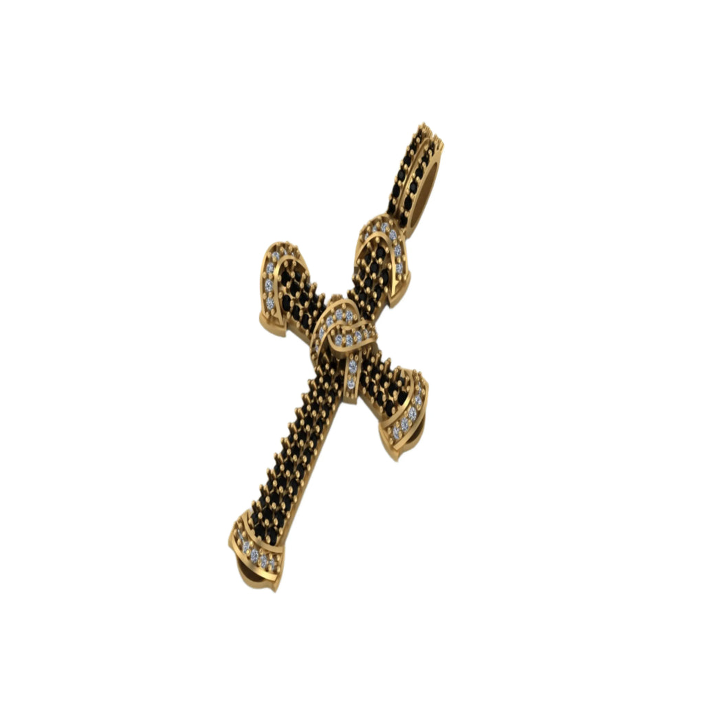 Holy Cross Pendant VVS Moissanite Diamond Sterling Silver - 0.84 CTW