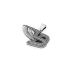 Bentley Logo Diamond Pendant 14K Solid Gold - 1.58 CTW