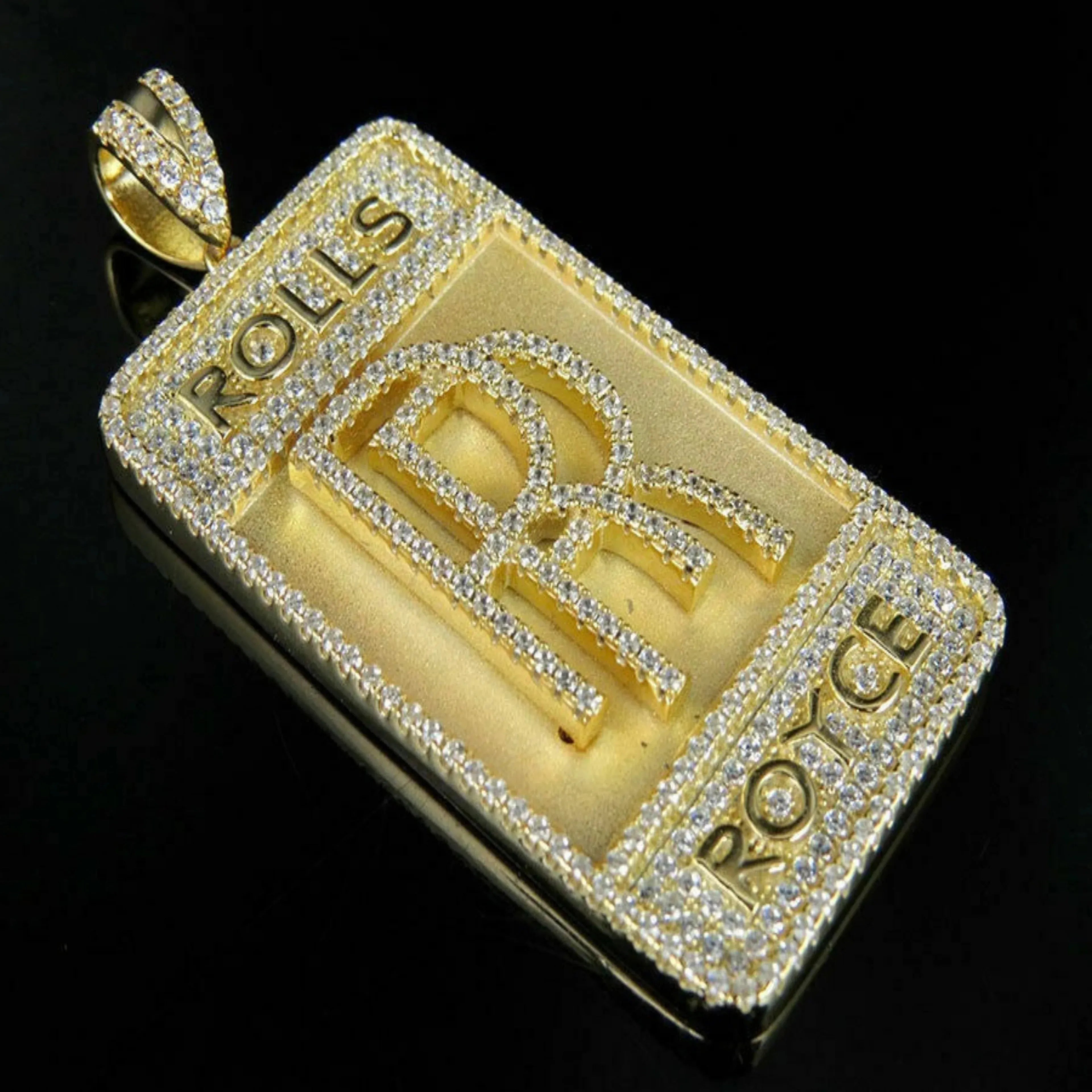 14K Logo Custom Diamond Pendant - 1.72 CTW