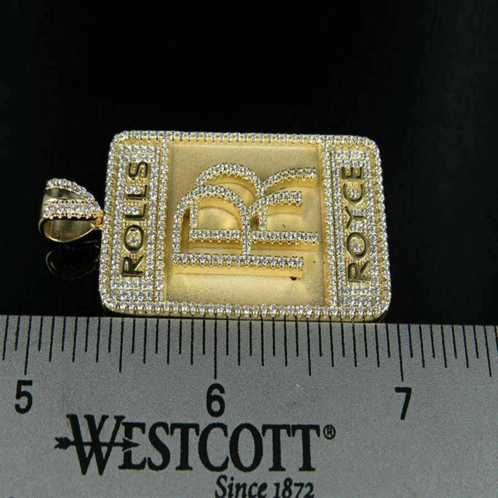 14K Logo Custom Diamond Pendant - 1.72 CTW