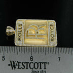 14K Logo Custom Diamond Pendant - 1.72 CTW
