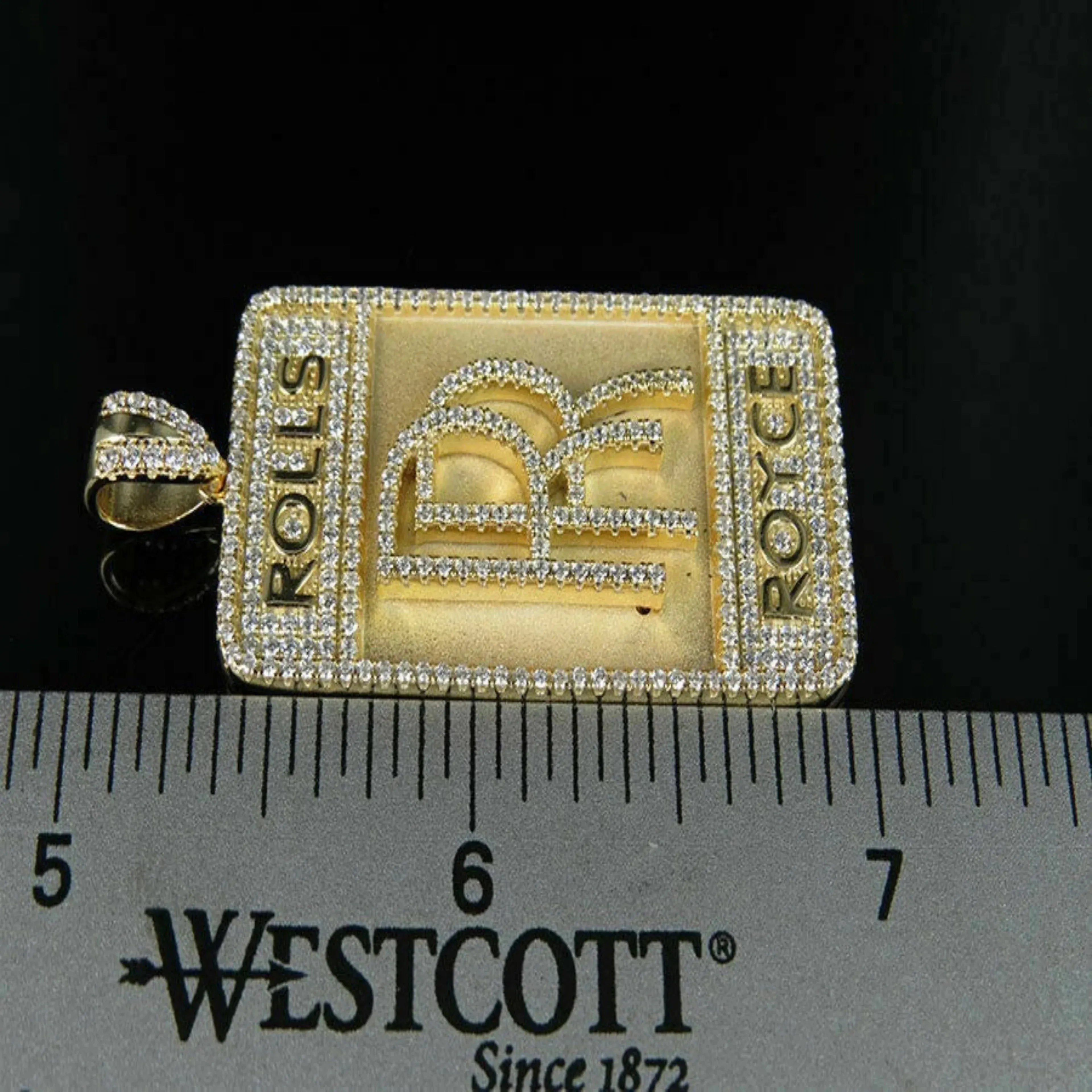 14K Logo Custom Diamond Pendant - 1.72 CTW