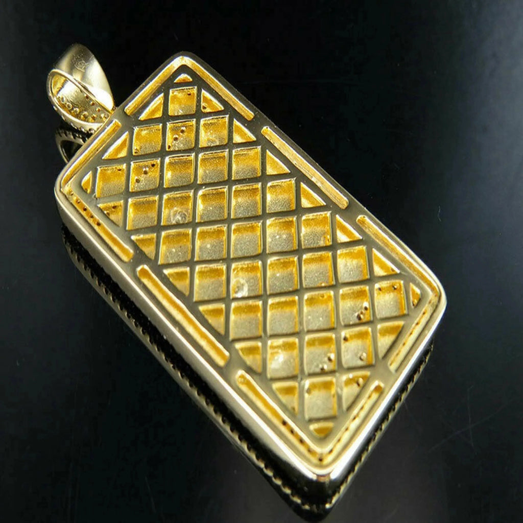 14K Logo Custom Diamond Pendant - 1.72 CTW