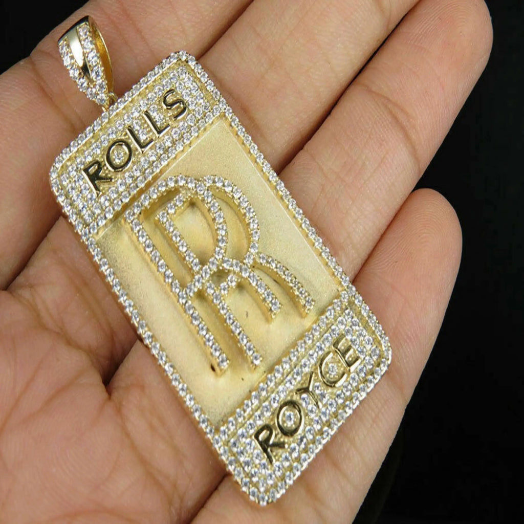 14K Logo Custom Diamond Pendant - 1.72 CTW