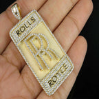 14K Logo Custom Diamond Pendant - 1.72 CTW