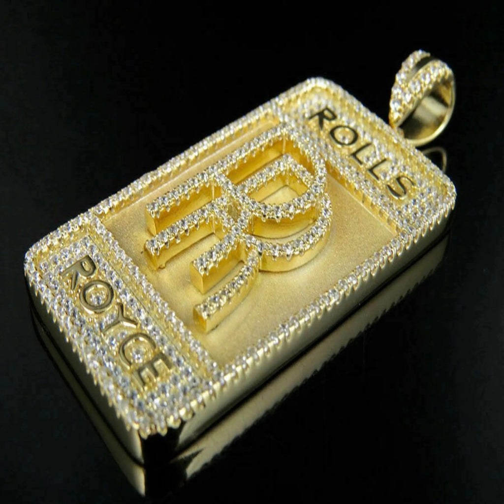 14K Logo Custom Diamond Pendant - 1.72 CTW