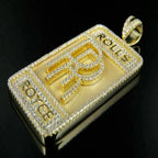 14K Logo Custom Diamond Pendant - 1.72 CTW