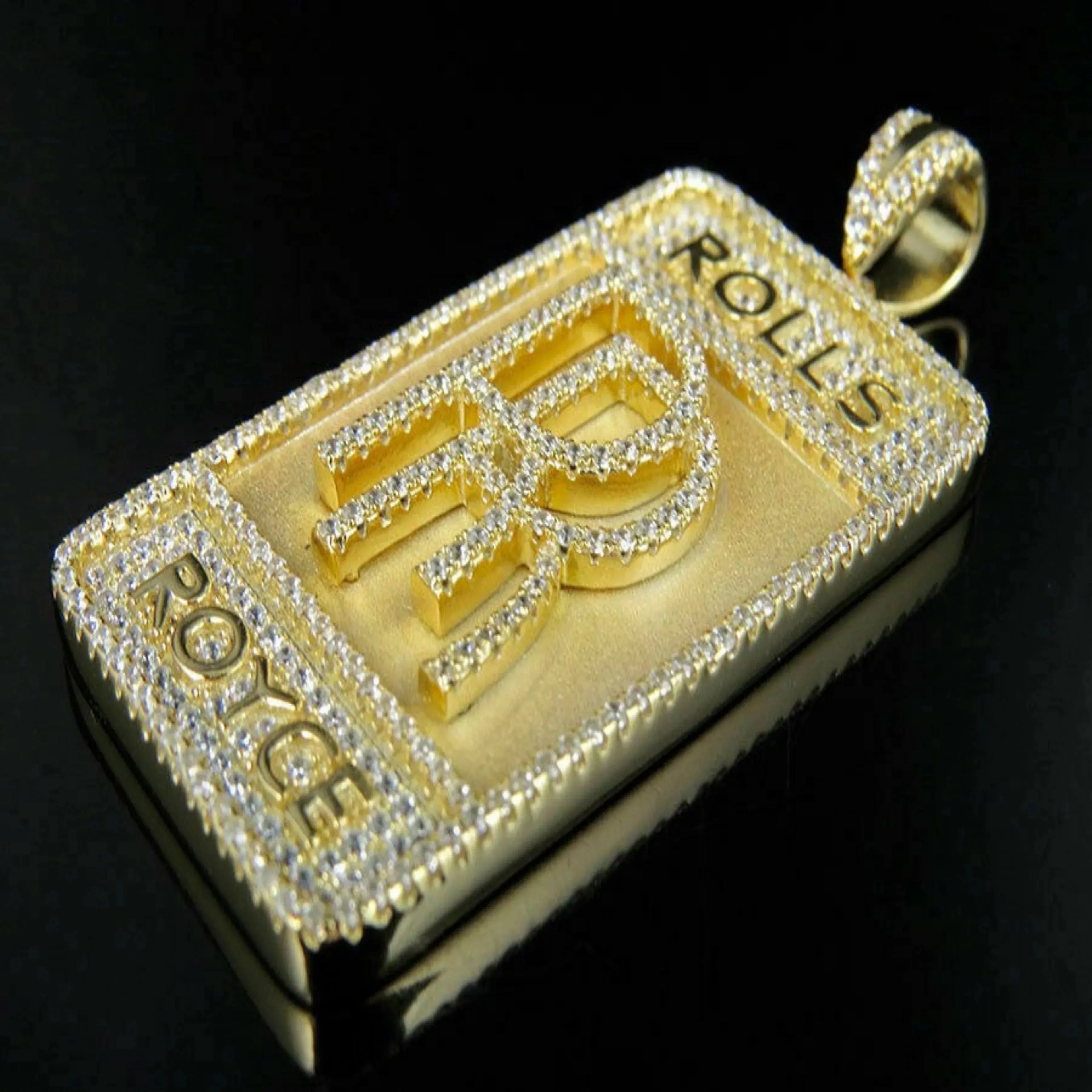 14K Logo Custom Diamond Pendant - 1.72 CTW
