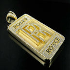 14K Logo Custom Diamond Pendant - 1.72 CTW