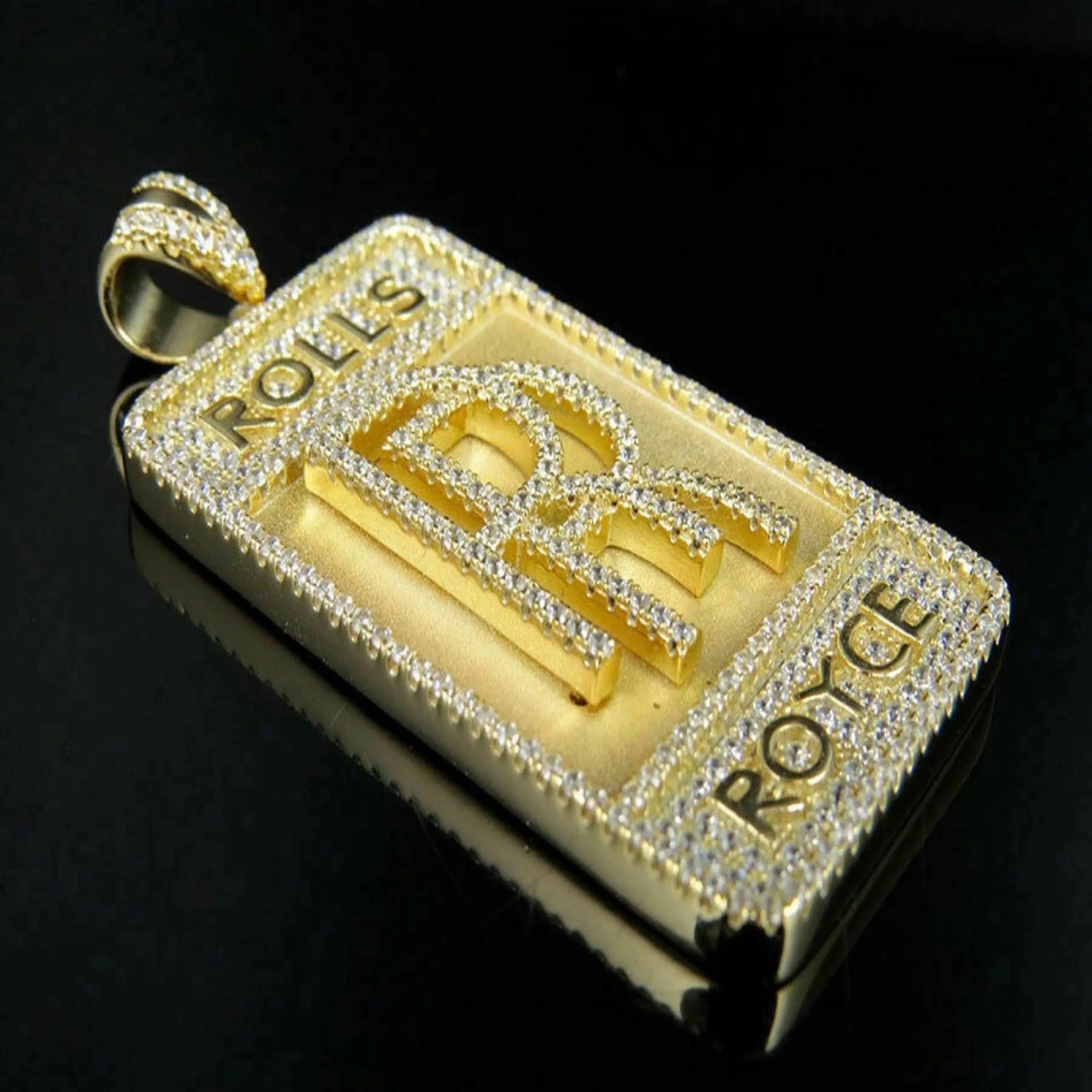 14K Logo Custom Diamond Pendant - 1.72 CTW