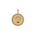 14K Solid Gold Lab-Grown Diamond Round Pendant - 1.47 CTW