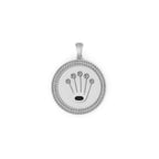 14K Solid Gold Lab-Grown Diamond Round Pendant - 1.47 CTW