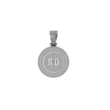 Icy Initial Letter "ND" Lab-Created VVS-VS Diamond Charm Custom Pendant