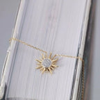 Sunrise 14K Gold Natural VS Diamond Pendant - 0.32 CTW
