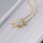 Sunrise 14K Gold Natural VS Diamond Pendant - 0.32 CTW