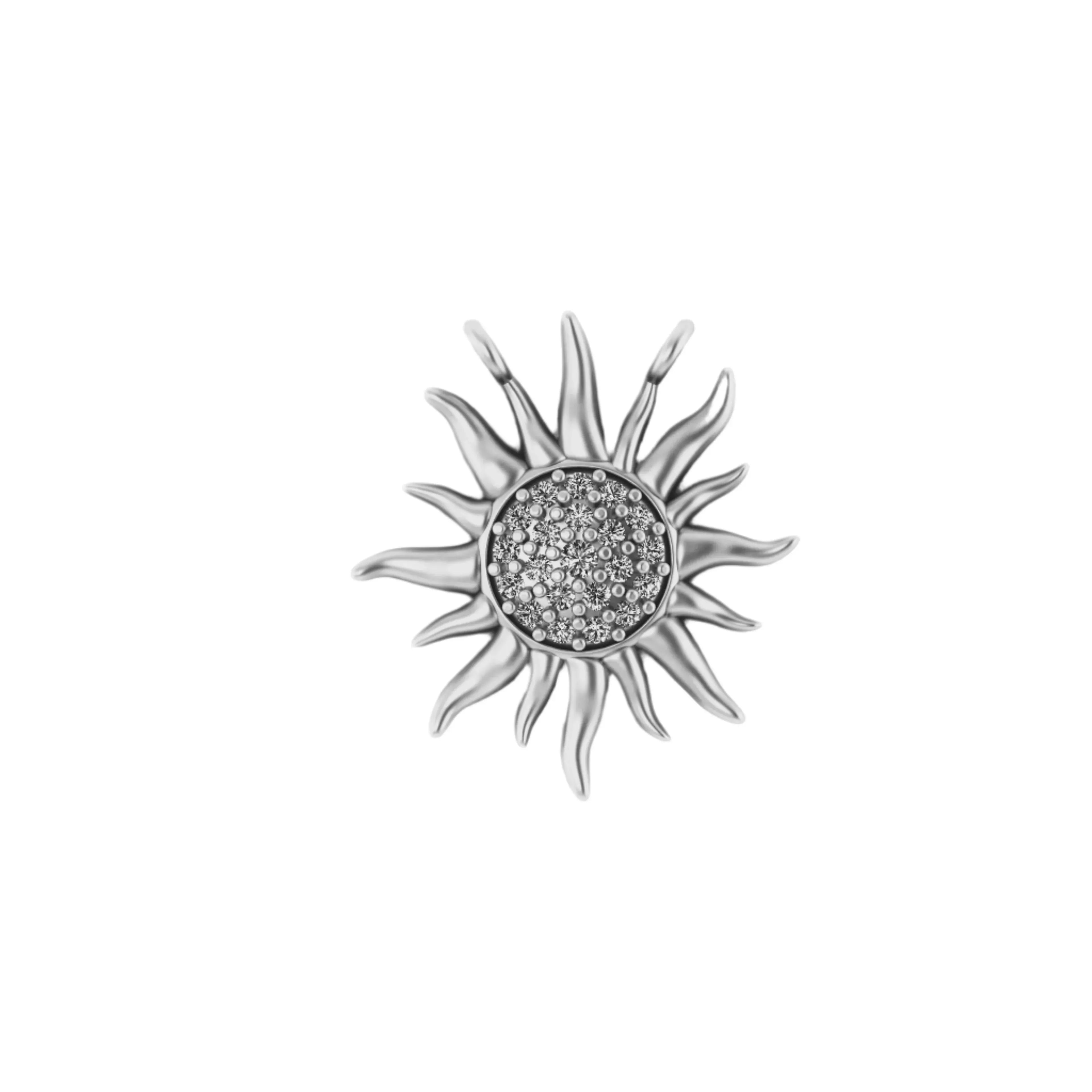 Sunrise 14K Gold Natural VS Diamond Pendant - 0.32 CTW