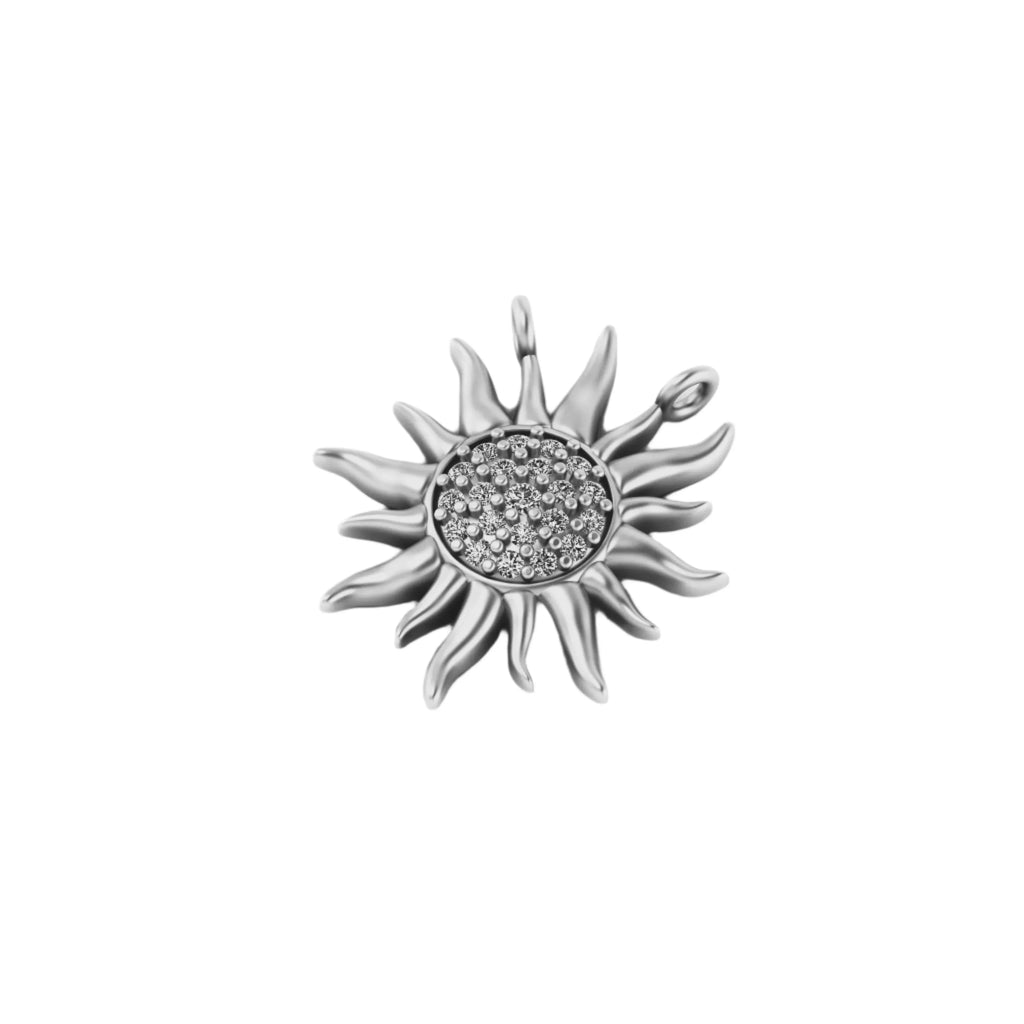 Sunrise 14K Gold Natural VS Diamond Pendant - 0.32 CTW