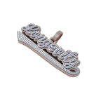 Longevity Moissanite Custom Diamond Name Pendant Premium Quality - 7.78 CTW
