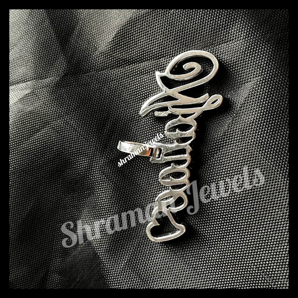 AJANAE Letter iced-out Charm VVS Diamond Pendant - 1.05 CTW