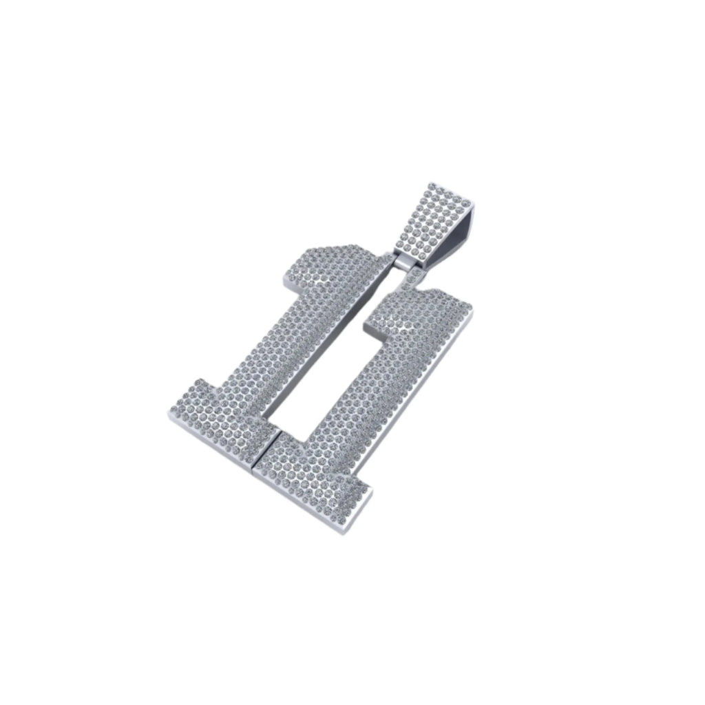 Custom Letter Diamond Pendant - 8.59 CTW