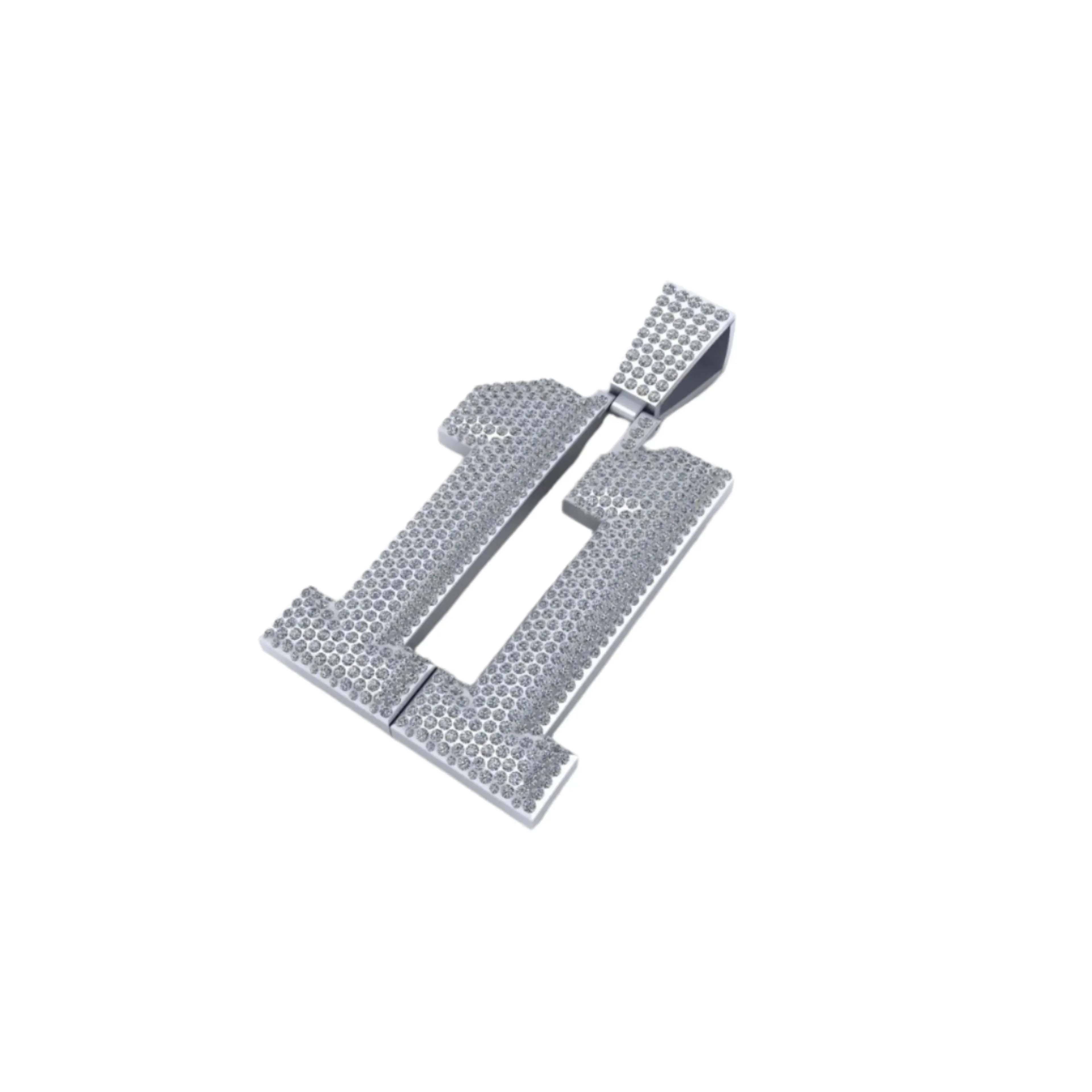 Custom Letter Diamond Pendant - 8.59 CTW
