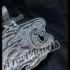 Diamond Lion Pendant VVS 925 Silver Lion Face Charm - 7.04 CTW