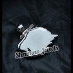 Diamond Lion Pendant VVS 925 Silver Lion Face Charm - 7.04 CTW