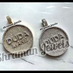Round 14K Gold Custom Letter Pendant Moissanite Circle Hip Hop Design - 11.86 CTW