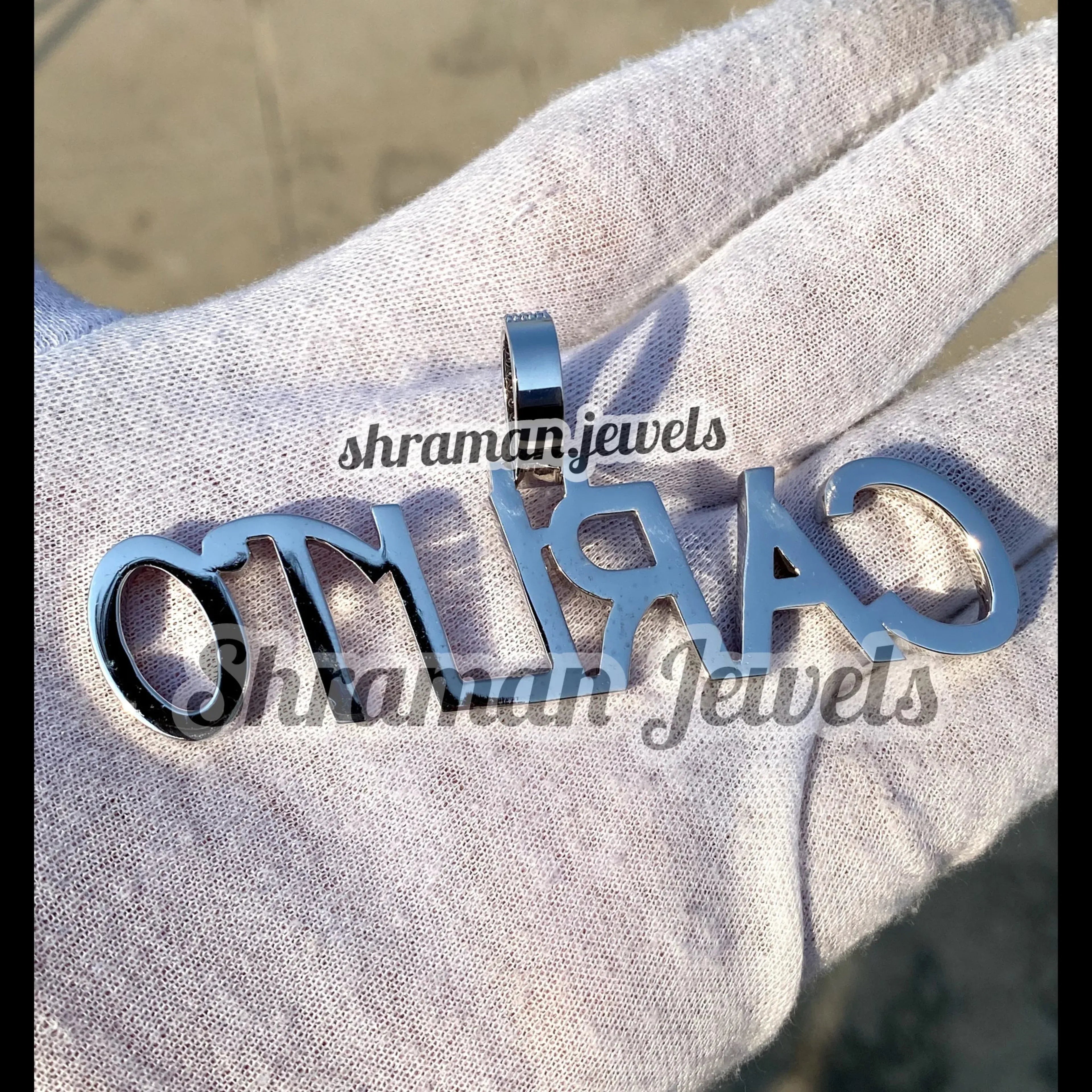 Custom Letter VVS Moissanite Pendant - 4.07 CTW