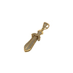 Dagger Diamond Pendant 14k Solid Gold - 0.89 CTW