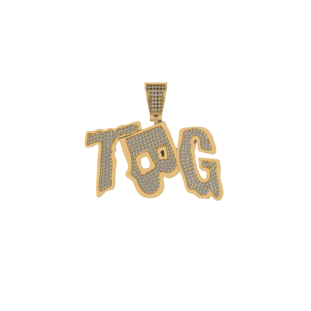 Custom Name Letter Diamond Pendant - 1.74 CTW