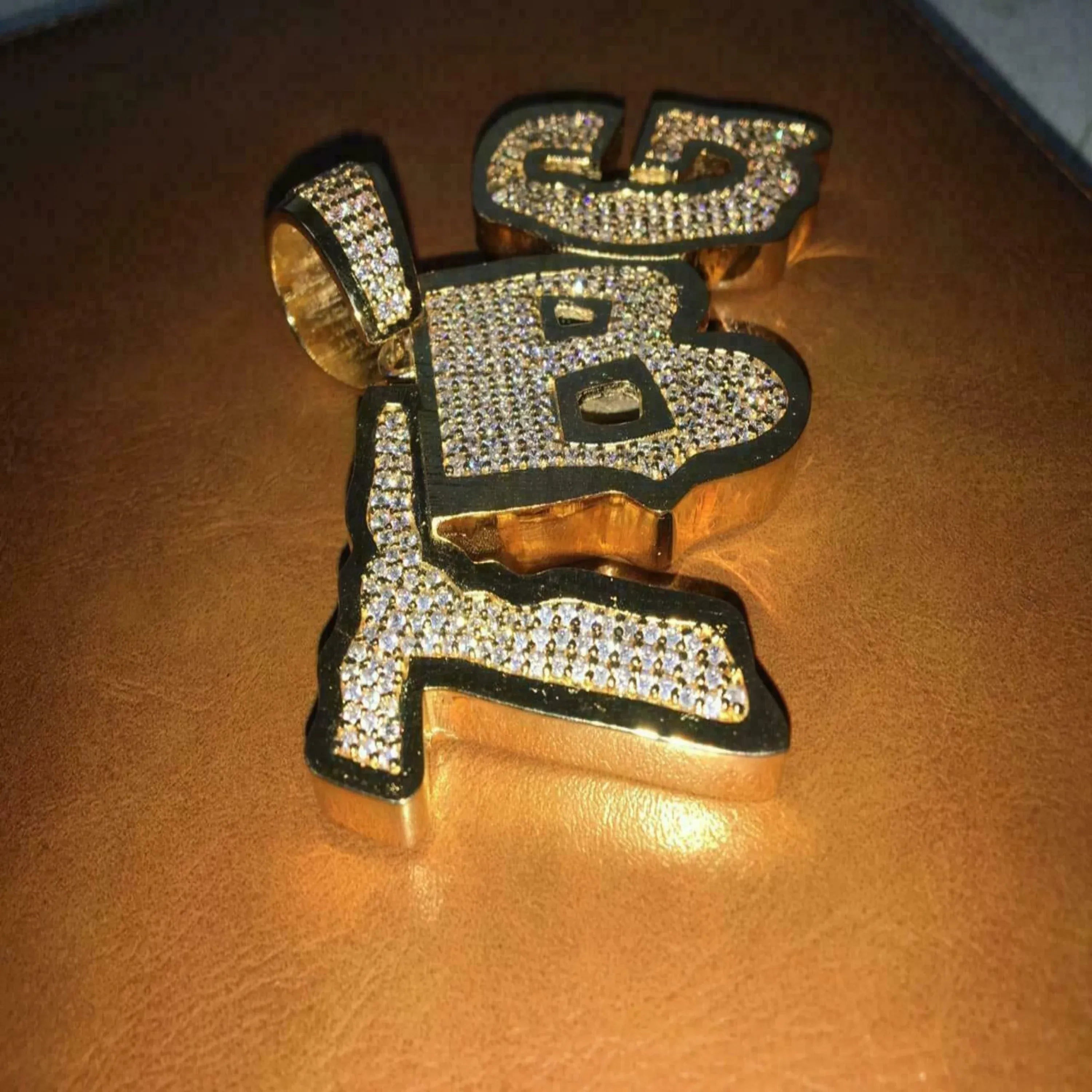 Custom Name Letter Diamond Pendant - 1.74 CTW
