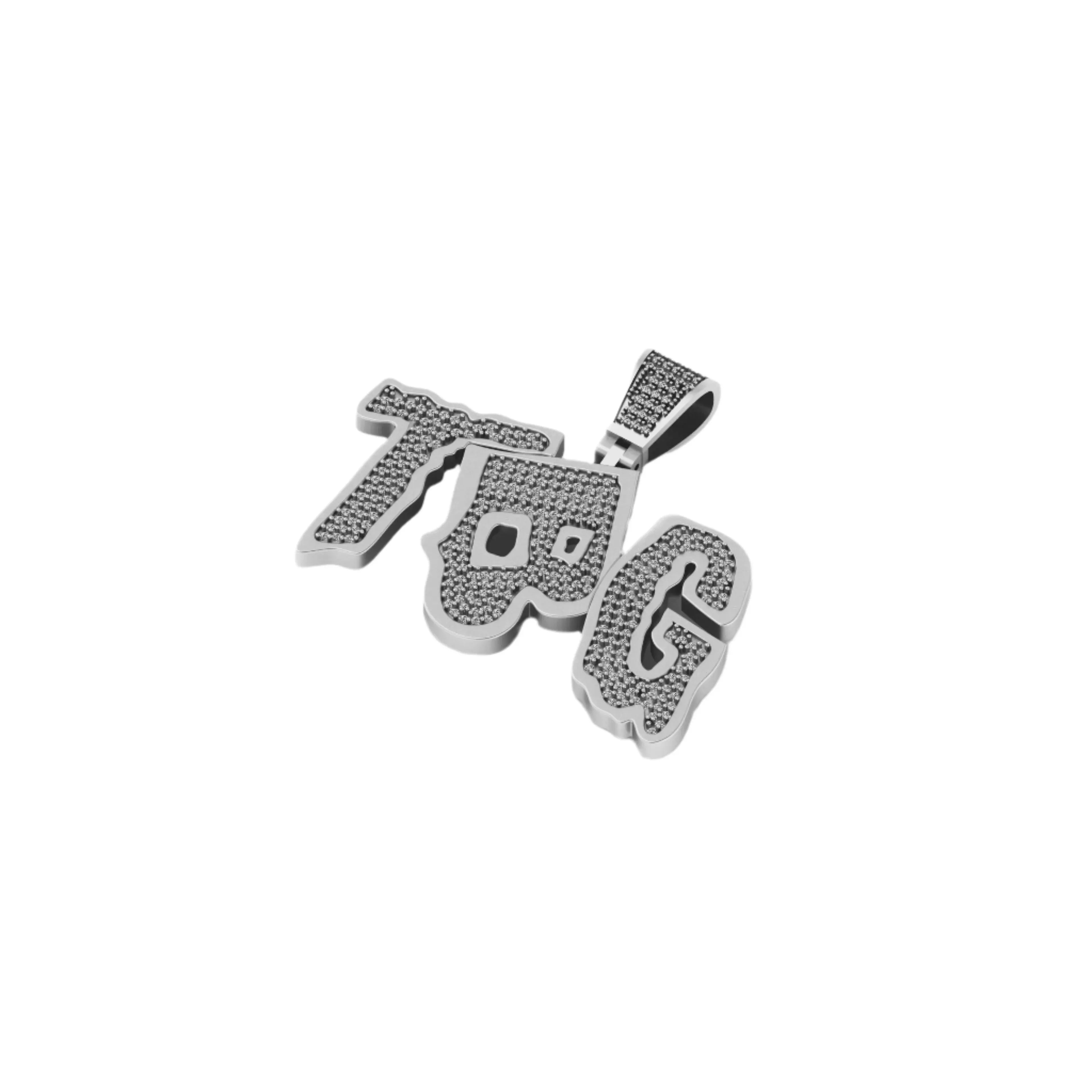 Custom Name Letter Diamond Pendant - 1.74 CTW